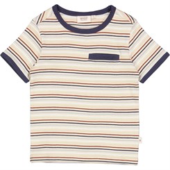 Wheat kortærmet T-shirt Bosse - Multi stripe